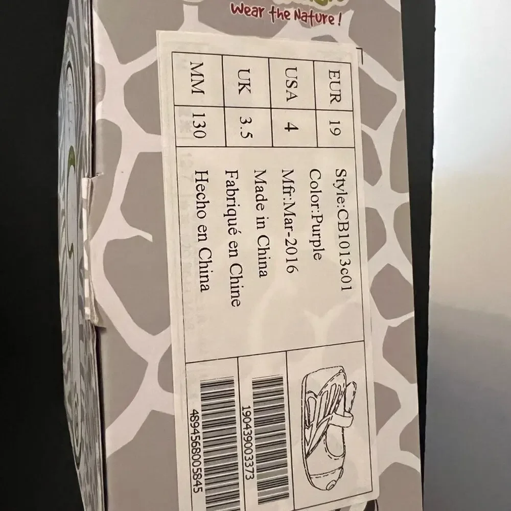 CARTOONIMALS GIRLS CRIB SHOE SIZE 4 NIB